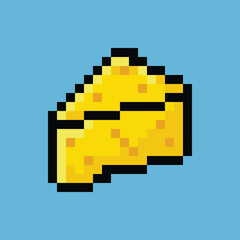 Obraz premium pixel art cheesse vector