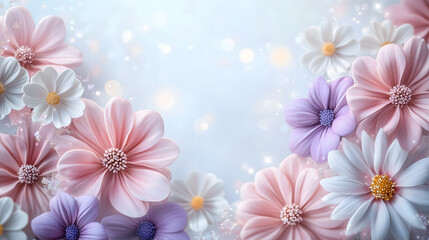 Soft and Elegant Floral Arrangement with Pink, Purple, and White Flowers