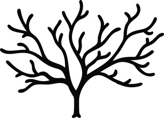 Obraz premium bonsai tree icon, minimalist line drawing, black and white illustration, stylized clouds, zen garden symbol, Japanese aesthetic, simple geometric shapes, potted plant silhouette, nature-inspired desig