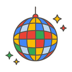 disco ball illustration