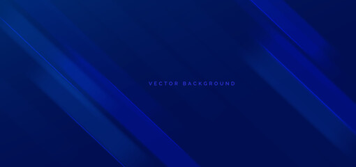 Obraz premium Abstract modern geometric blue diagonal lines background.
