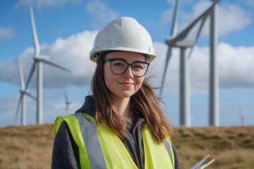 Female Engineer in Wind Energy