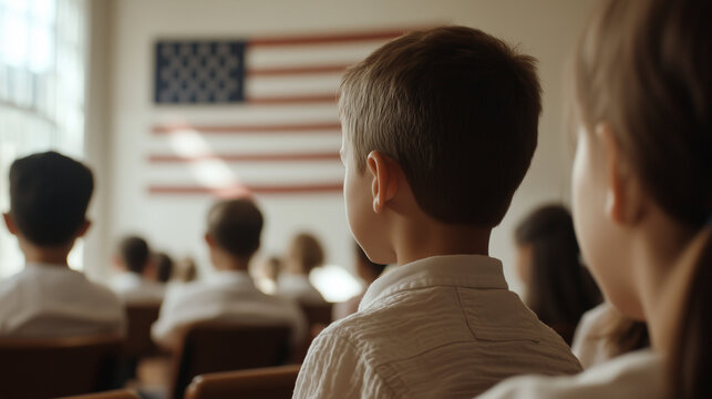 Students Reciting Pledge Pledge Of Allegiance Images – Browse 11,661 Stock Photos, Vectors, and ...