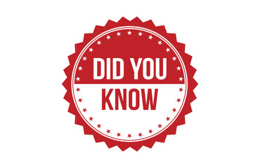 Did you know red ribbon label banner.