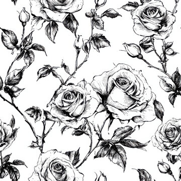 chabby chic rose pattern 