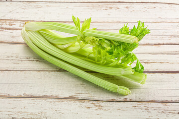 Vegan cuisine - raw celery stem