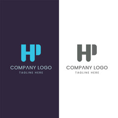 Initial Letter HP logo Design Outstanding Creative Modern Symbol  Sign