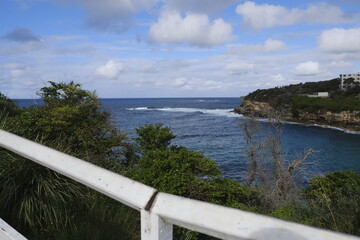 Obraz premium view of the sea from the pier