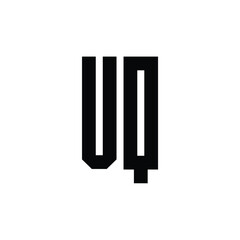 VQ monogram logo design letter text name symbol monochrome logotype alphabet character simple logo