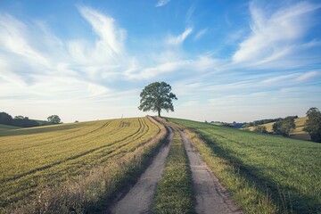 Obraz premium A picturesque countryside landscape