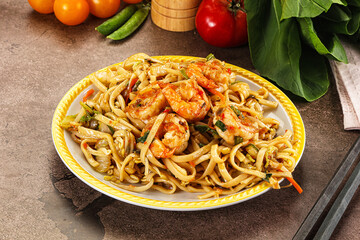 Pad Thai - noodles with prawn