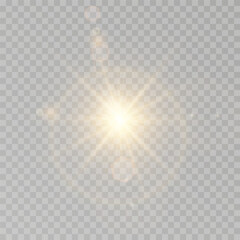 Light star gold with radiant glow and shimmering sun effects. A premium vector illustration featuring bright golden particles, glittering light flashes, and sparkling sunbursts.