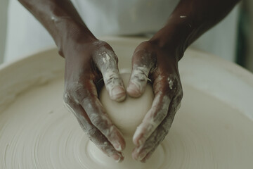 hands of a potter
