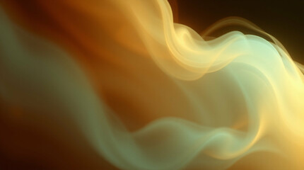 Obraz premium Abstract luminous waves in warm earthy tones on a dark background