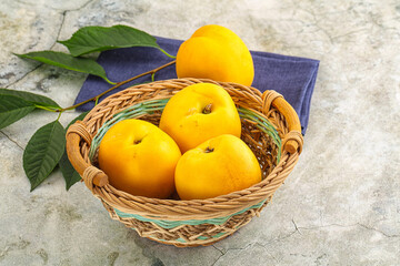 Ripe sweet and juicy  Yellow nectarines