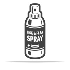 Tick and flea spray icon transparent vector isolated