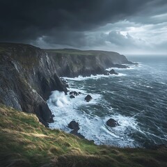 Obraz premium storm on the sea