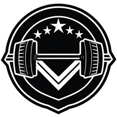 Gym logo icon silhouette