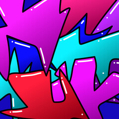 colorful doodle abstract background design