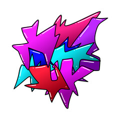 colorful doodle abstract design