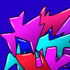 colorful doodle abstract background design