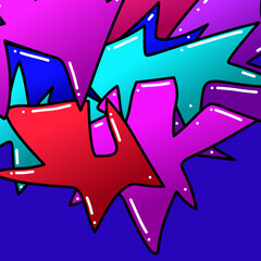 colorful doodle abstract background design