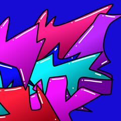 colorful doodle abstract background design