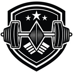 Gym logo icon silhouette