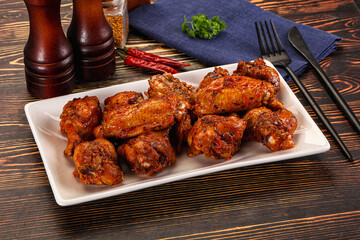 Hot and spicy Buffalo chicken wings
