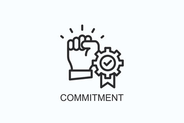 Commitment Icon Or Logo Isolated Illustration