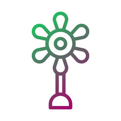 Obraz premium Abstract Flower Outline Graphic Element Design