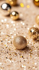 Elegant Sparkling silver bokeh lights on a blurred metallic background glowing festive ambiance for celebrations or events 