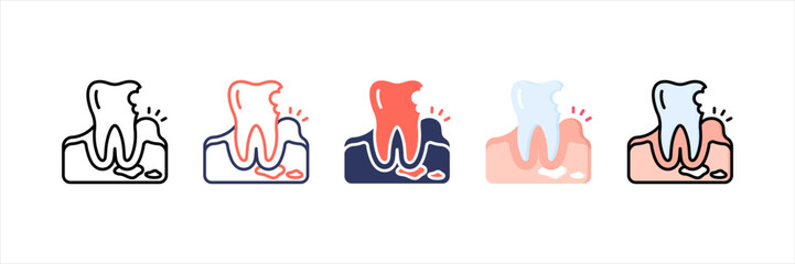 Periodontal Multistyle Icon Set