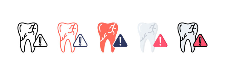 Dental Multistyle Icon Set