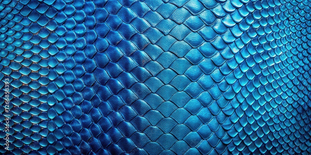 Fototapete deep azure scaled pattern a textured background image of vivid blue reptile skin