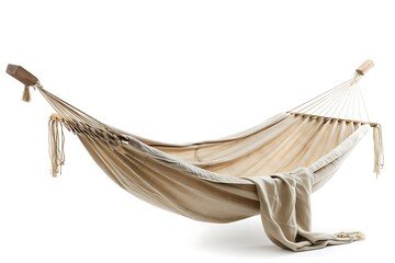 Comfortable hammock on white background