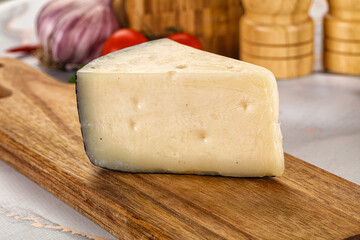 Sheep hard cheese Caprino Romano