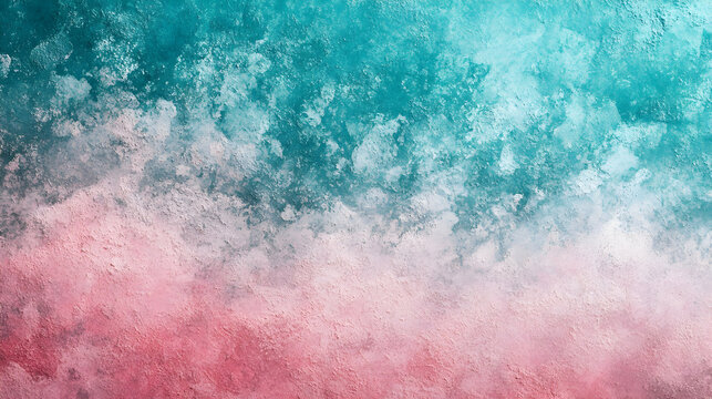 Teal and pink abstract texture background