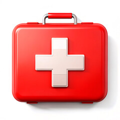 Fototapeta premium first aid kit isolated