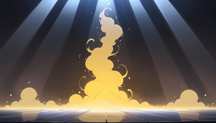 abstract background with golden stars