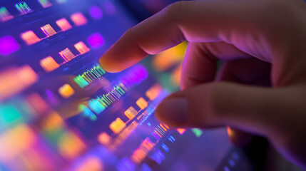 using a touchscreen interface to analyze DNA sequencing data in a clinical lab 