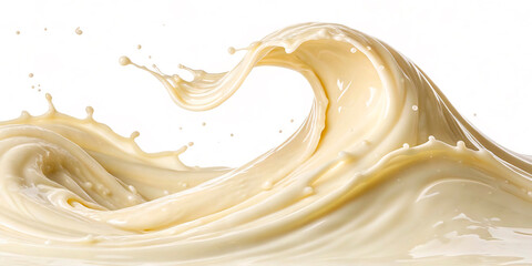 milk splash isolated on white background