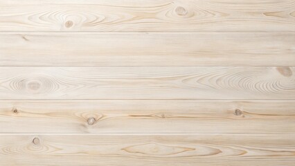 Fototapeta premium Creamy Beige Wooden Planks Displaying Natural Grain Patterns and Subtle Knots, Ideal for Backgrounds and Textures