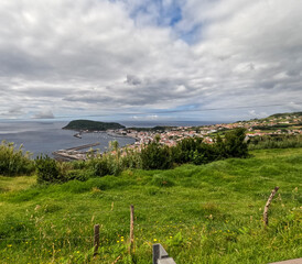 Landscape in Faial island Azores archipelago Portugal