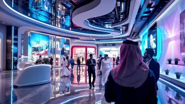 Futuristic Retail Experience: A Modern Shopping Mall in the Middle East