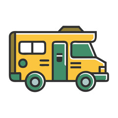 Fototapeta premium Camper van illustration