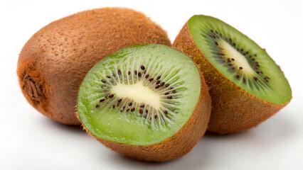 Fototapeta premium kiwi fruit on white background