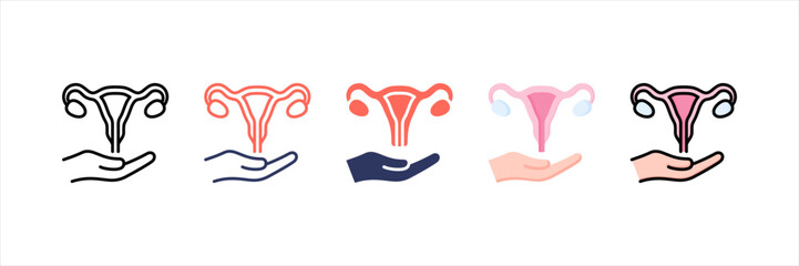 Reproductive Health Multistyle Icon Set