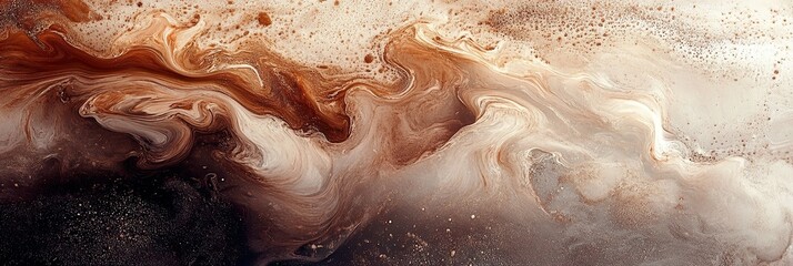 Obraz premium Sandalwood Aroma Abstract Art