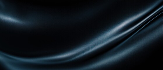 Dark Blue Fabric Drape, Luxurious Texture